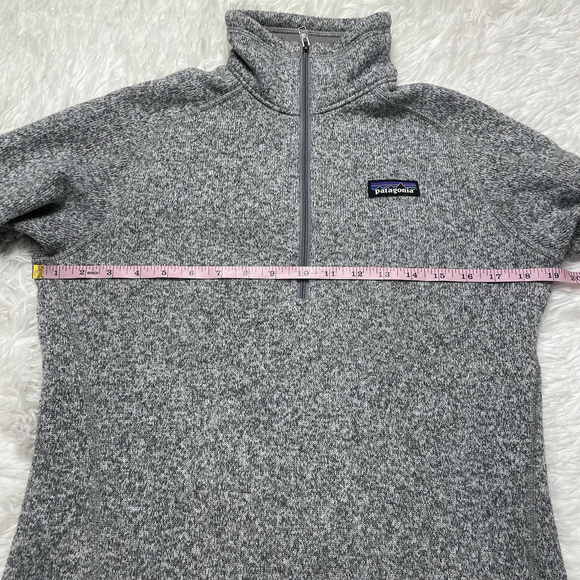 Patagonia Better Sweater Fleece Jacket Womens Gray 1/4 Zip Sweatshirt - Picture 8 of 9